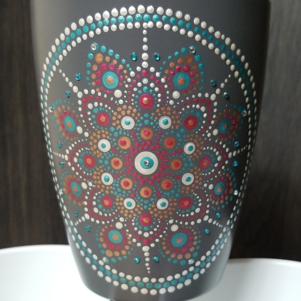 Hand Painted - Mandela Decorative Pots - Picture 3 of 6